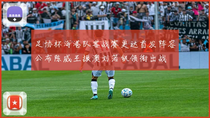 足协杯海港队客战赛更达首发阵容公布陈威王振澳刘若钒领衔出战